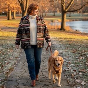 Vintage Coldwater Creek Tapestry blazer style jacket 3X